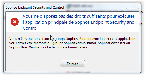 Refus d'ouverture de l'anti-virus